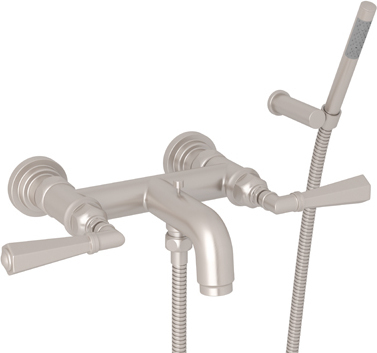 hand shower set for toilet Rohl Tub Fillers SATIN NICKEL Transitional