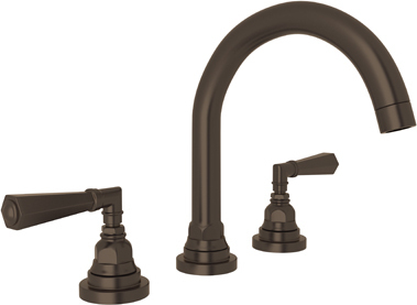 vessel sink faucet with long spout Rohl Lavatory Faucet TUSCAN BRASS Transitional