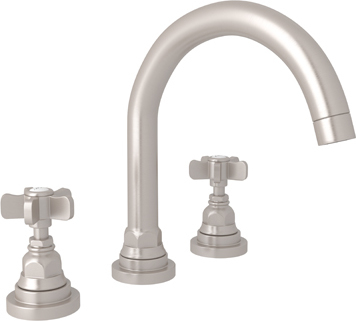 bathroom sink lever taps Rohl Lavatory Faucet SATIN NICKEL Transitional