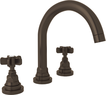 2 handle single hole bathroom faucet Rohl Lavatory Faucet TUSCAN BRASS Transitional