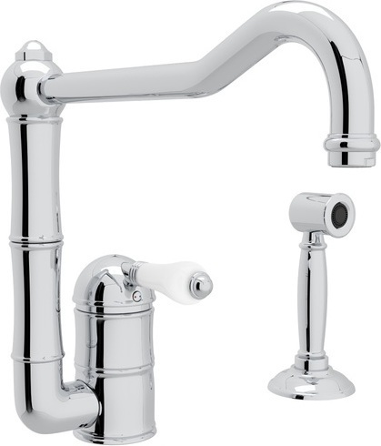 kitchen faucet combo Rohl POLISHED CHROME
