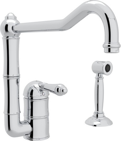 kitchen faucet combo Rohl POLISHED CHROME