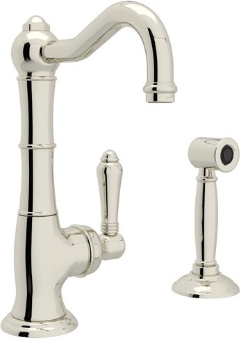 pull faucet Rohl Kitchen Faucet POLISHED NICKEL Traditional