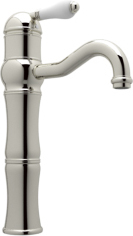 white pull out kitchen tap Rohl POLISHED NICKEL