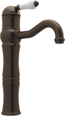 white pull out kitchen tap Rohl TUSCAN BRASS