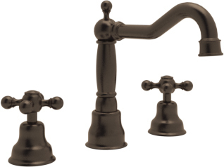 black sink with oil rubbed bronze faucet Rohl TUSCAN BRASS