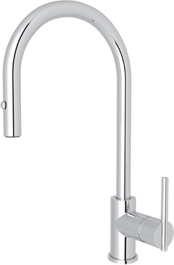 metal sink Rohl Pull-Down POLISHED CHROME Modern