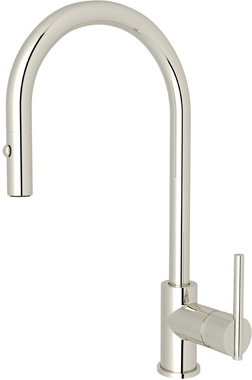 bronze color kitchen faucet Rohl Pull-Down Kitchen Faucets POLISHED NICKEL Modern