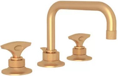 modern faucet brands Rohl Lavatory Faucet SATIN GOLD Transitional