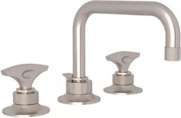 double vanity bathroom sink Rohl Lavatory Faucet SATIN NICKEL Transitional