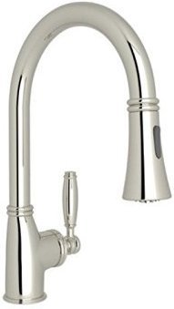 black sink stainless faucet Rohl Pull-Down Kitchen Faucets POLISHED NICKEL Transitional