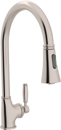 under sink tap Rohl Pull-Down SATIN NICKEL Transitional
