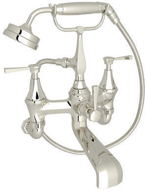 bathtub spout with handheld shower Rohl TUB FILLER POLISHED NICKEL Transitional