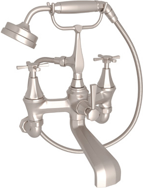 single hand shower valve Rohl TUB FILLER SATIN NICKEL Transitional