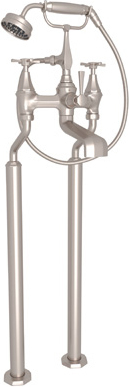 all about showers Rohl TUB FILLER SATIN NICKEL Transitional