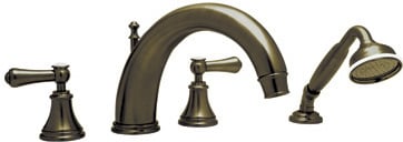 brass hand held shower head with hose Rohl Perrin & Rowe Bath ENGLISH BRONZE Traditional