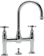 oil rubbed bronze widespread bathroom faucet Rohl POLISHED CHROME
