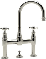 oil rubbed bronze widespread bathroom faucet Rohl POLISHED NICKEL