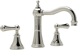 2 handle bathroom faucet Rohl Widespread Faucet main POLISHED NICKEL Traditional