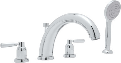 bath taps with hand held shower Rohl TUB FILLER POLISHED CHROME Transitional