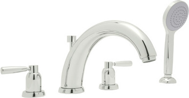 wall hand shower Rohl TUB FILLER POLISHED NICKEL Transitional