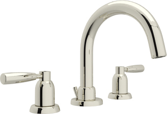 waterfall sink faucet brushed nickel Rohl Lavatory Faucet POLISHED NICKEL Transitional