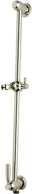 3 hole deck mount tub faucet with hand shower Rohl Slide Bar SATIN NICKEL Transitional