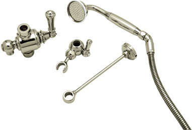 wall mounted kitchen sink faucet Rohl N/A SATIN NICKEL Traditional