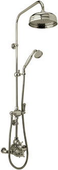 bath tap and shower head mixer set Rohl Thermostatic Shower SATIN NICKEL Traditional