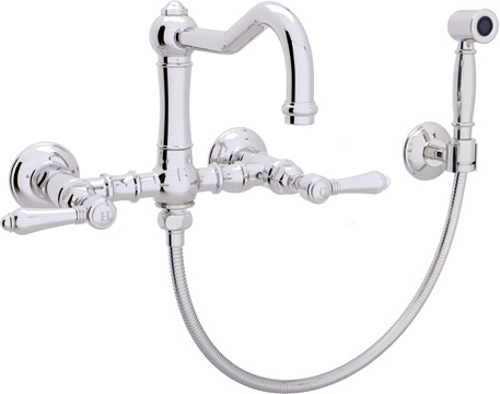 moen kitchen sink tap Rohl Kitchen Faucet Polished Chrome Traditional