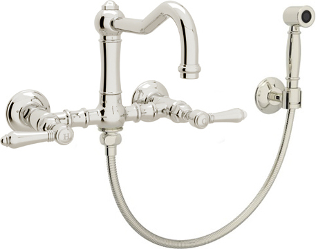 difference between pull out and pull down kitchen faucet Rohl Kitchen Faucet Polished Nickel Traditional