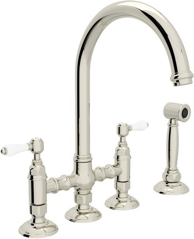 installing a moen kitchen sink faucet Rohl Kitchen Faucet Polished Nickel Traditional