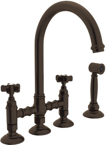 sinks bathroom Rohl Kitchen Faucet Tuscan Brass Traditional