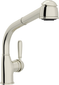 kitchen sink faucet set Rohl Pull-Out Kitchen Faucets Polished Nickel Traditional