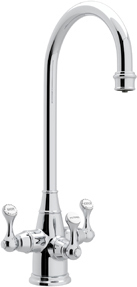 satin nickel shower Rohl Kitchen Filtration Polished Chrome Traditional