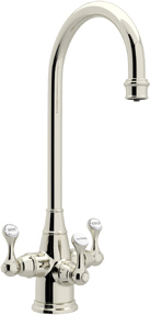 satin nickel shower Rohl Kitchen Filtration English Bronze Traditional