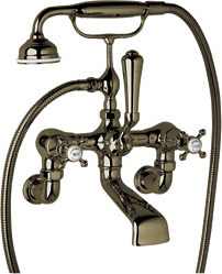brushed nickel tub faucet with hand shower Rohl N/A Hand Showers English Bronze Traditional
