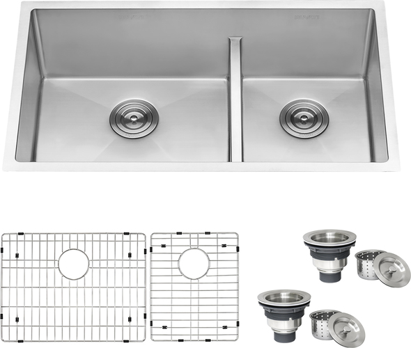 franke double bowl undermount sink Ruvati Kitchen Sink Stainless Steel