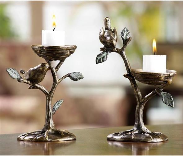 pillar candles in vases SPI Home