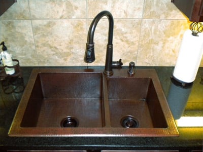 fixing an undermount sink Sierra Copper Antique