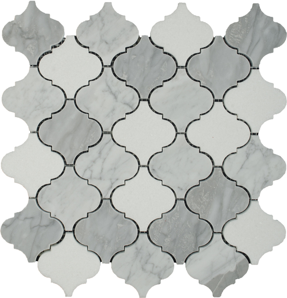 mosaic grey wall tiles Soci Waterjet