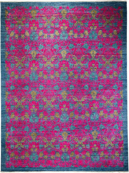 navy area rug 8x10 Solo Rugs PAK ARTS & CRAFTS Rugs Pink Arts & Crafts; 11x9