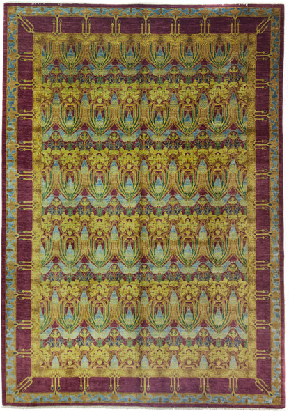 Solo Rugs PAK ARTS & CRAFTS Rugs Yellow Arts & Crafts; 13