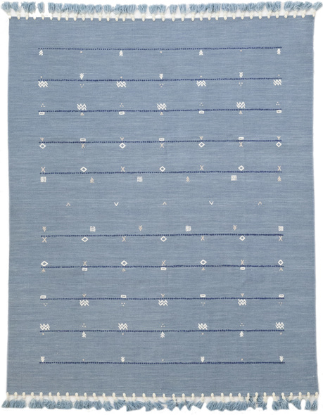 navy blue and white rug 8x10 Solo Rugs INDO FLATWEAVE Rugs Blue Flatweave; 10x8