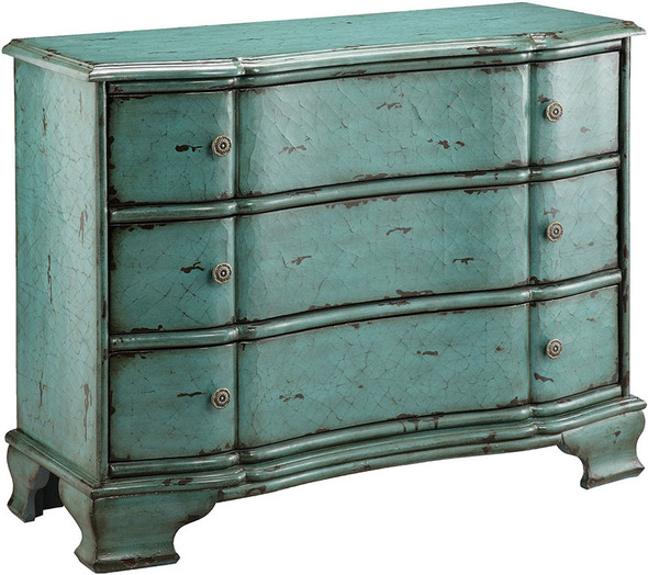  Stein World Chest Chests and Cabinets Blue, Hand-Painted Transitional