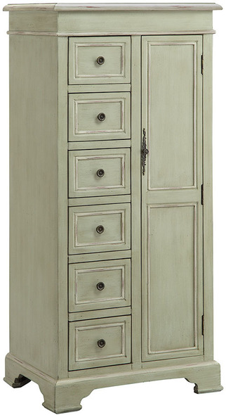 Stein World Cabinet / Credenza Chests and Cabinets Grey, Hand-Painted Transitional