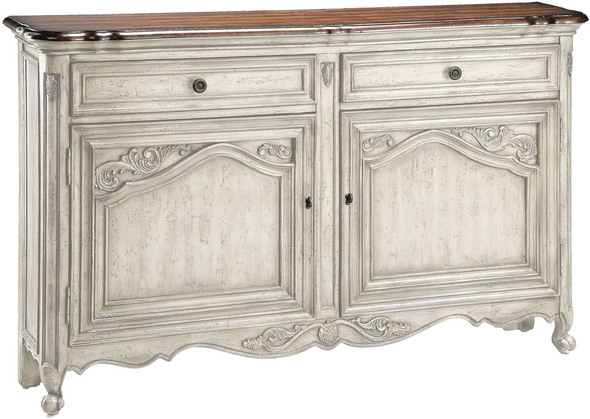 Stein World Cabinet / Credenza Chests and Cabinets Cream, Hand-Painted Traditional
