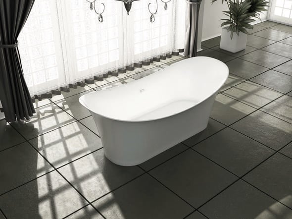 shower door on top of bathtub Streamline Bath Bathroom Tub White Soaking Freestanding Tub