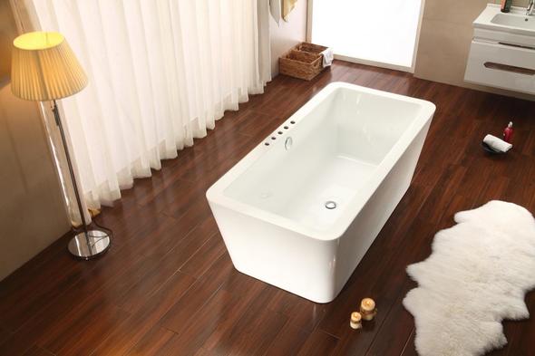 at home jacuzzi for bathtub Streamline Bath Bathroom Tub White Soaking Freestanding Tub
