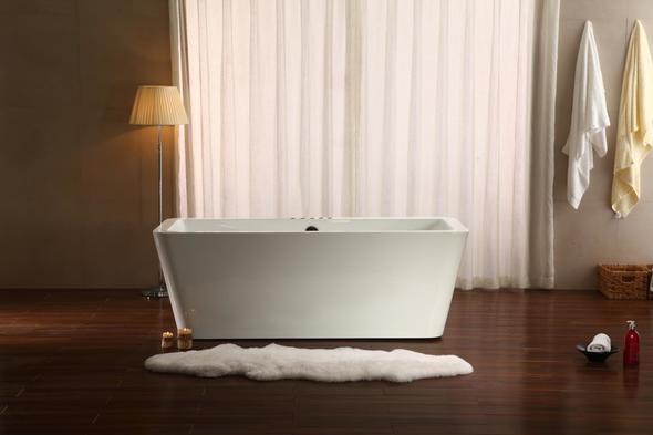 at home jacuzzi for bathtub Streamline Bath Bathroom Tub White Soaking Freestanding Tub